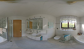 360° Panorama Fotografie Badezimmer Hotel